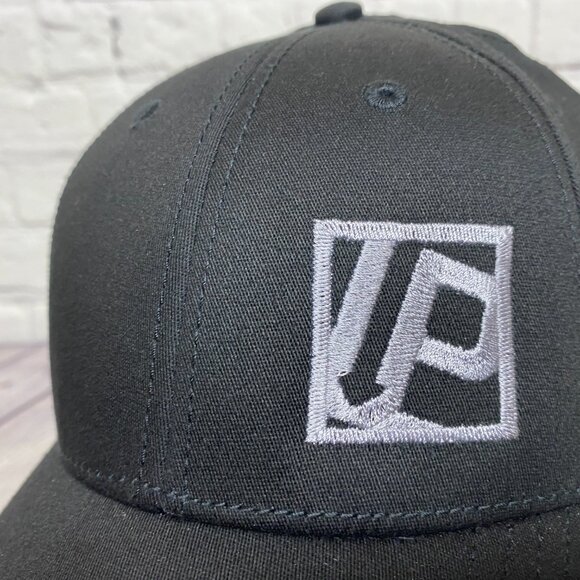 Precise Baseball Hat Cap Stretch Fit Fits Small-Medium S-M Black Embroidered - Picture 6 of 8